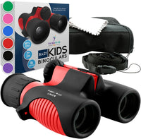 Think Peak Blue Binoculars Science Toy for Kids Ages 3-12 Years - Red