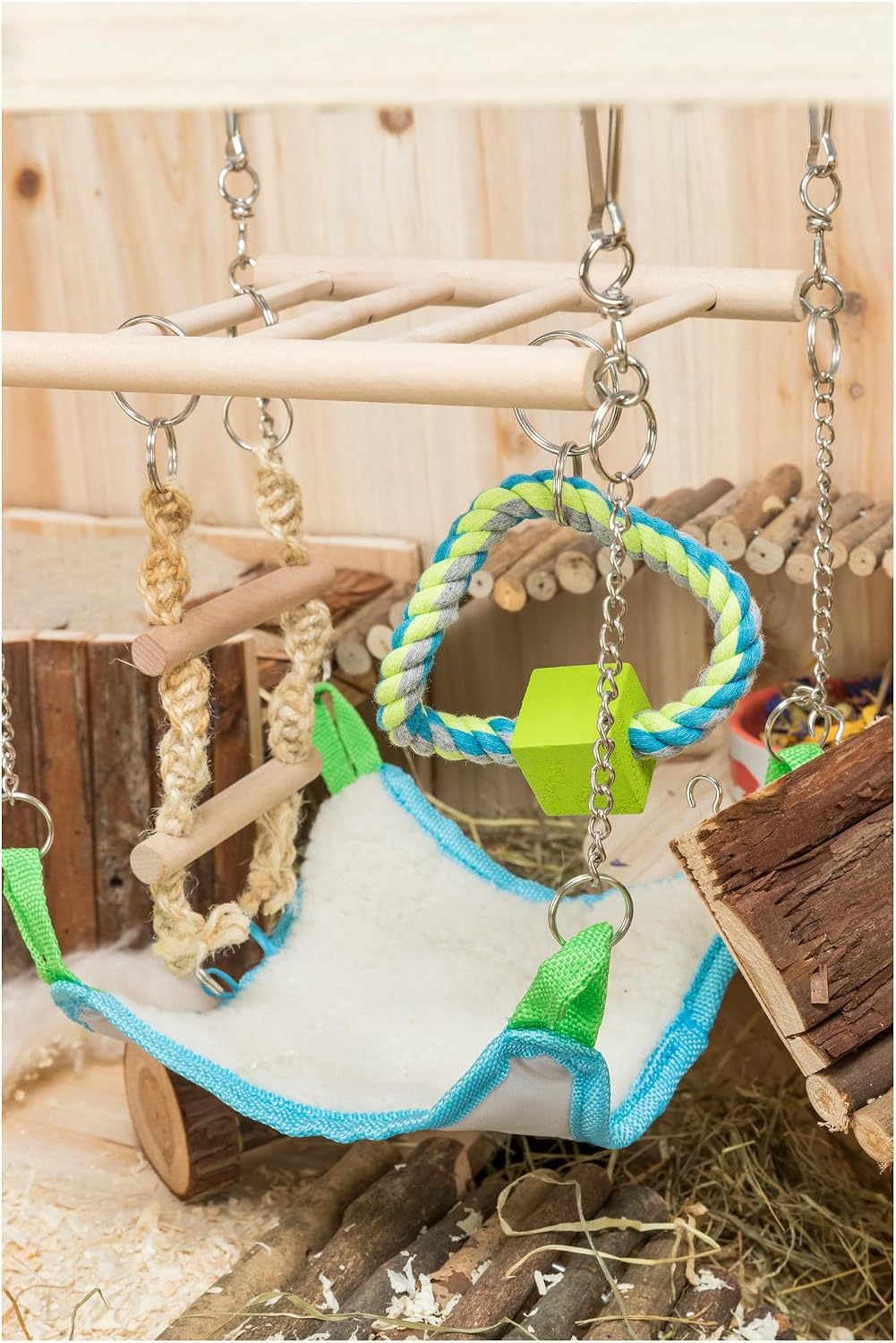 Trixie Small Animal Suspension Bridge - Blue - image 2