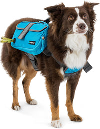 PetAmi Dog Backpack for Medium Large Dogs, Hiking Saddle Bag - Medium / Blue - image 2