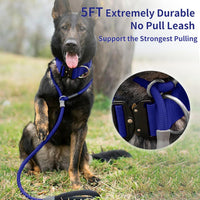 Strong Slip Rope Dog Training Leash - 1/2" x 5ft / Dark Blue - image 2