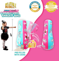 Inflatable Dudes kids punching bag bop bag, 47 inch, with sand-filled base in a ninja design - view 36