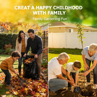 7PCS Kids Gardening Tools, Long Shovel, Rake for Leaves, Spade - 1pcs rake & 1pcs shovel - image 3