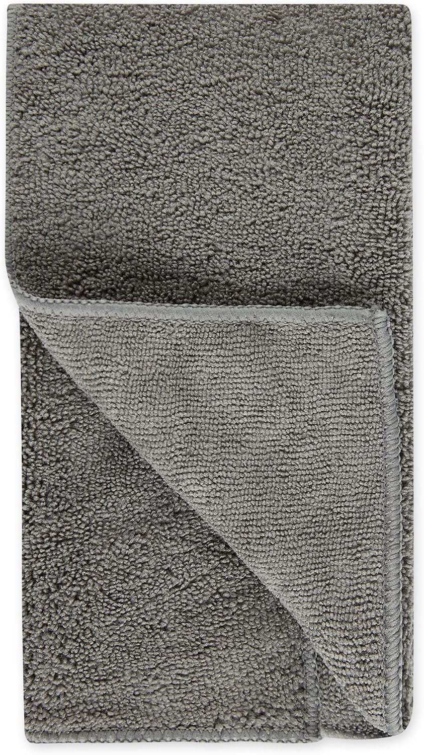 Bone Dry Pet Grooming Towel Collection Absorbent Microfiber Drying Set - Gray / 15x30" - image 3