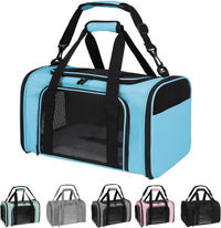 Cat Dog Carriers Soft-Sided - 20.0"L x 13.0"W x 13.0"H / blue