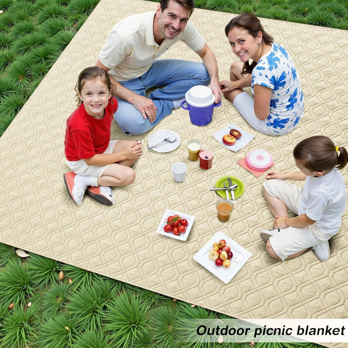 Waterproof Dog Bed Blanket - Beige+beige / Geometric / 40x50 Inch - image 2