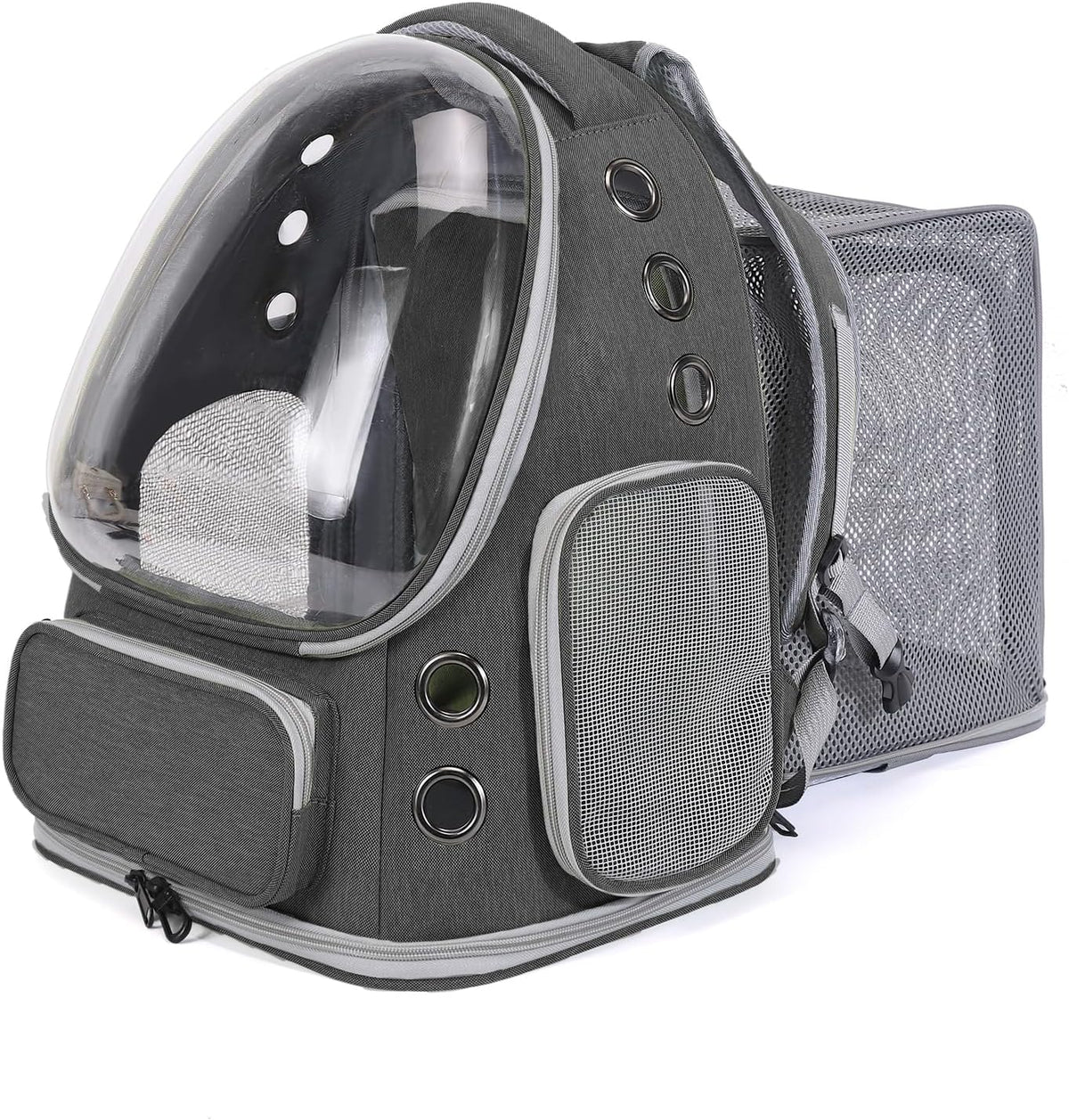 Cat Backpack Carrier for Cats and Small Dogs - Grey / X-Large