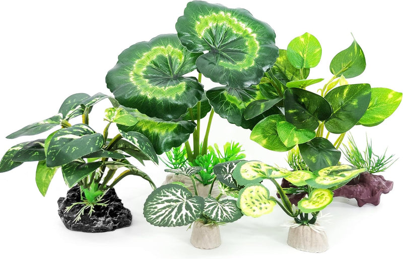 5Pack Tall Aquarium Plants - B-5pcs Set/Green
