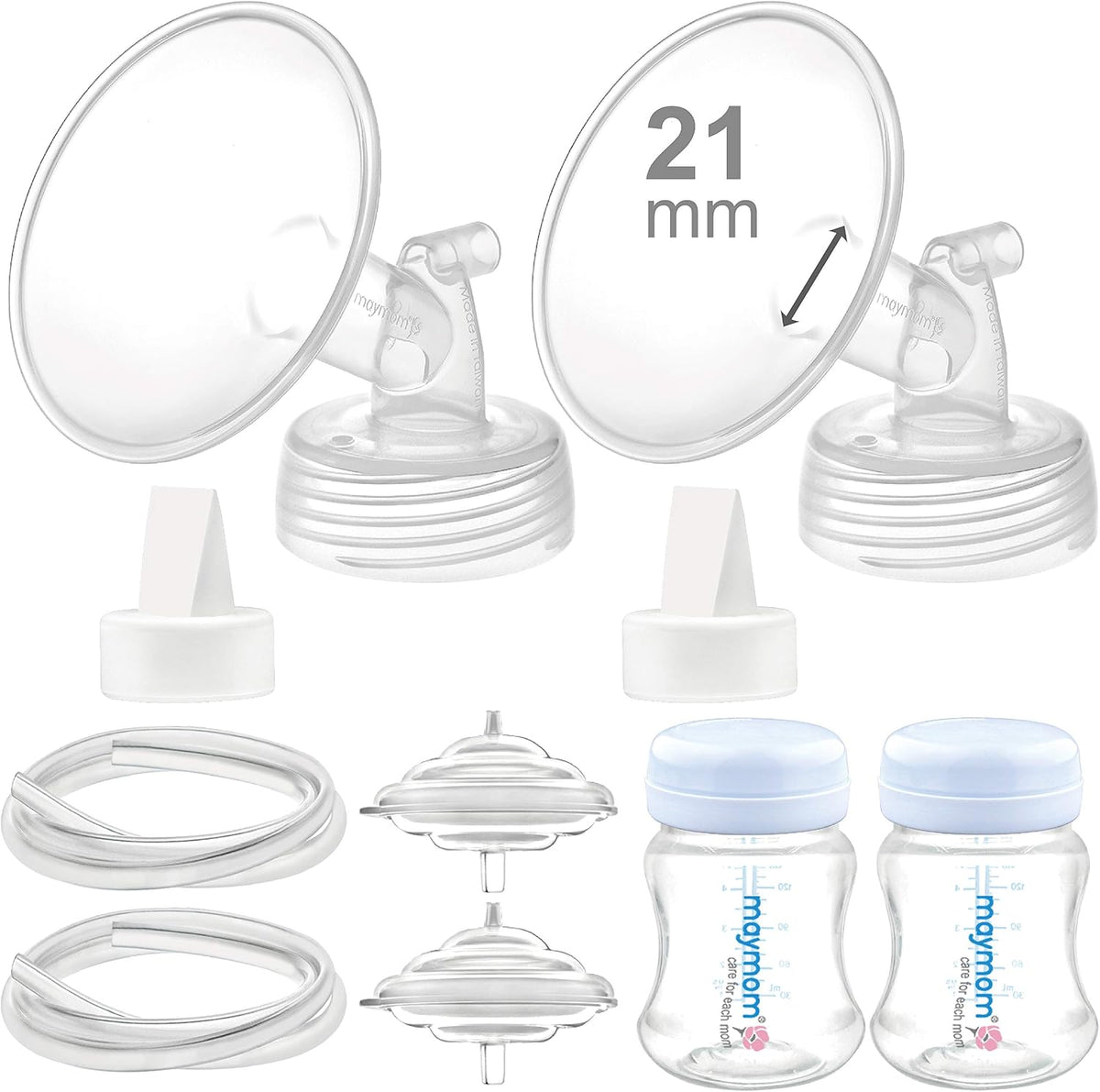 Maymom Pump Parts Compatible with Spectra S1 S2 9 Plus Breastpump - 21mm Flange