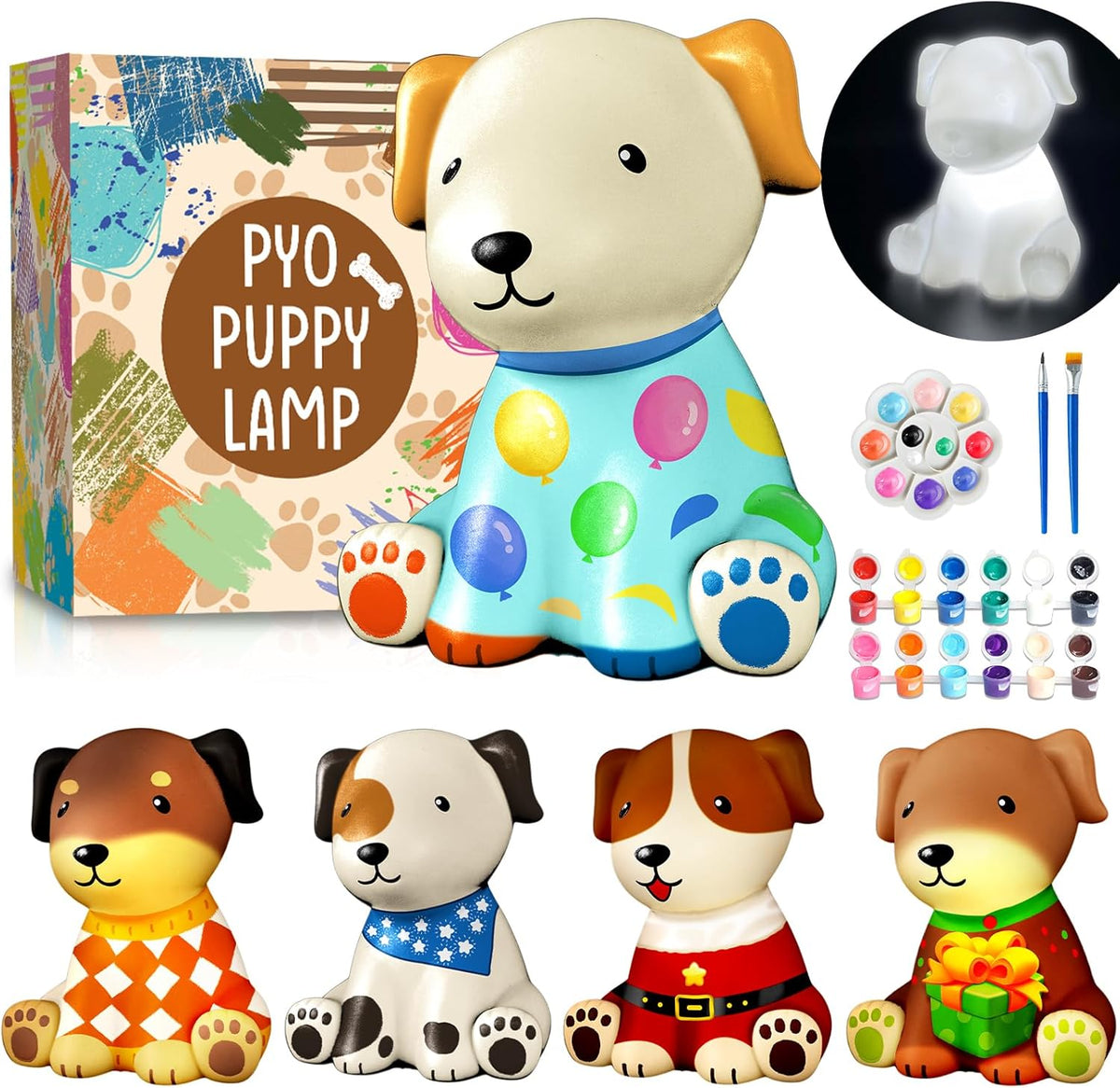 Goodyking Paint Your Own Cat Lamp Kit - Dog 1pcs