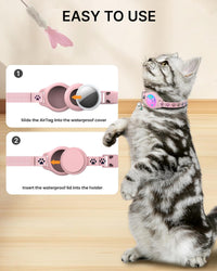 AirTag Cat Collar Breakaway - Pink - image 4