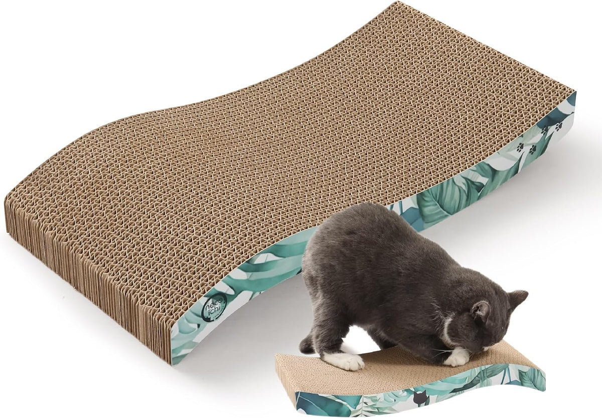 Reversible Wave Cat Scratcher for Indoor Cats - Go Green / 1pcs