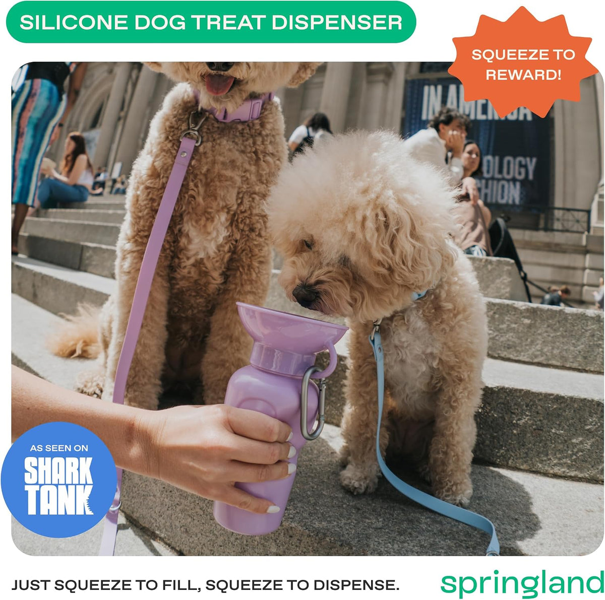 Springland 22oz Classic Portable Dog Water Bottle with Built-in Bowl - Lilac / 22oz Classic - image 2