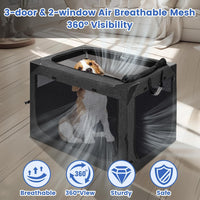 Dog Crate, Portable and Foldable Design of Dog Cage - Dark Grey / 30.0"L x 21.0"W x 21.0"H - image 4