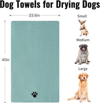Puomue 2 Pack Microfiber Dog Towels for Drying Dogs - Lake Blue / 40 x 23.6 inches - 1 Pack - image 3