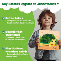 Jackinthebox Poke Art Magical Flower Pressing Craft Kit for Girls - Animals - image 4