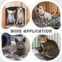 Haull 4 Pcs Waterproof Guinea Pig Bedding Mat, 13 x 10 - Black White Star / 13 x 18.5 Inch - image 4