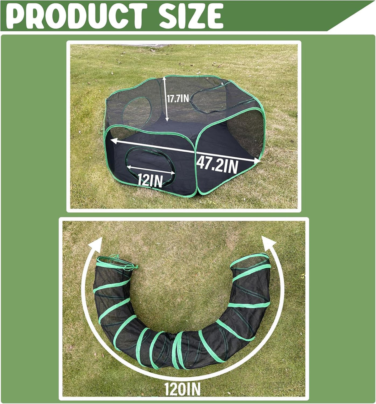 2-in-1 Cat Tent & Enclosure Outdoor - image 2