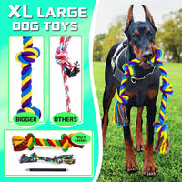 Dog Rope Toy for Large Dogs Heavy Duty Dog Chew Toys for Aggressive - 14 Packs / Large - image 2