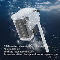 White Glass Betta Aquarium Starter Kits 1.2 Gallon Betta Fish Tank Starter Kit - LED Light & Self-Cleaning Filter Included