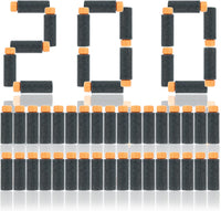 JGCWorker 200pcs 2nd Generation High-End of Half-Lenth Soft Dart - Black Orange