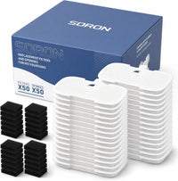 SORON 20 Packs Filter Replacement Compatible with PETLIBRO Cat Water - 50 Pack