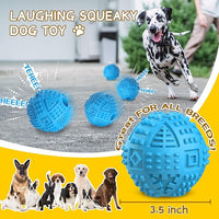 LEGEND SANDY Dog Balls Treat Dispensing Dog Toys for Aggressive Chewers Large Breed, Nearly Indestructible Squeaky Puppy Chew Toys for LargeBreeds, Natural Rubber Doggie Puzzle Toys, Pet Treat Ball