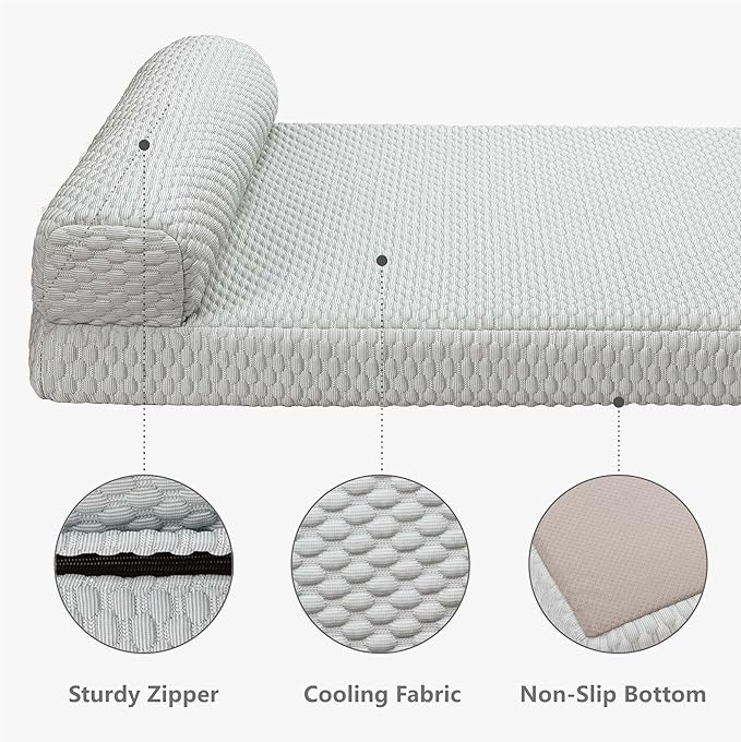 Tinaco Orthopedic Dog Couch Bed for Large Dogs, Cats - XX-Large, Removable Washable Cover