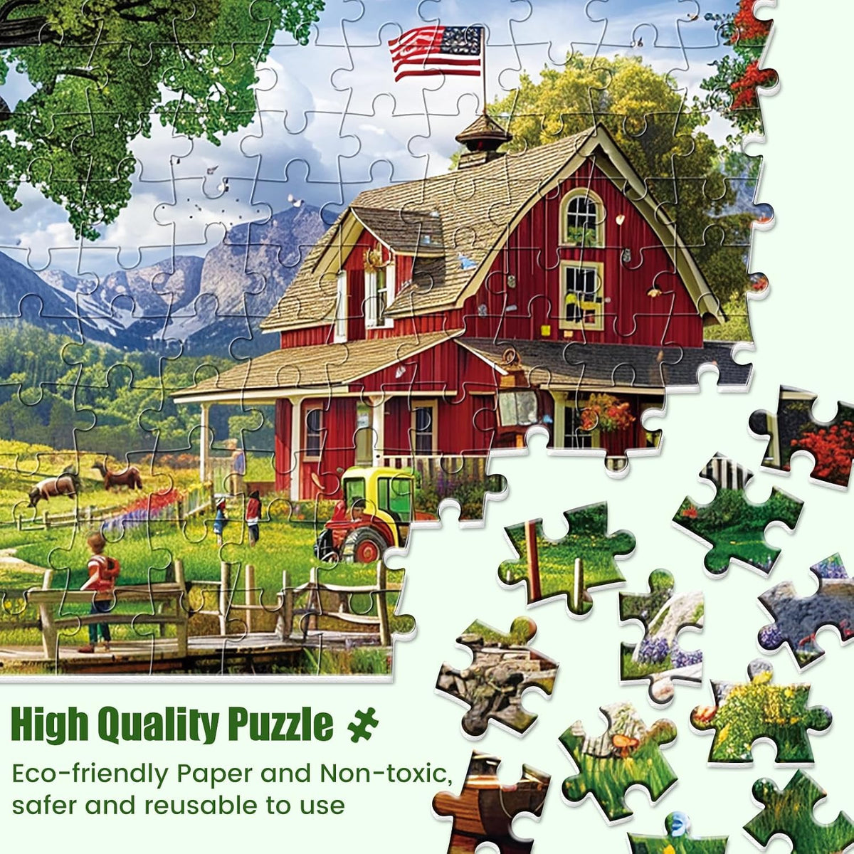 1000 Pieces Puzzle for Adults - Country Clubhouse - image 3