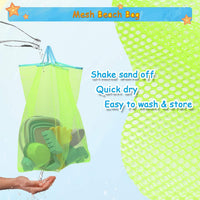 RACPNEL Beach Toys with Collapsible Bucket，Mesh Bag for Kids Ages 3-12 – Fun for Kids & Family - image 3