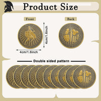 Nosiny 20 Pcs Armor of God Coins Metal Christian Challenge Coins - Vintage Style - image 2