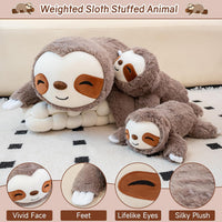 SQEQE Weighted Stuffed Animals Capybara Plush - Sloth / Medium(13.8 Inch) - image 2