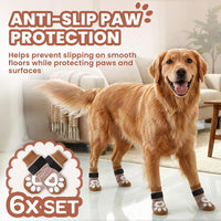 Anti Slip Dog Socks, Dog Socks to Prevent Paw Licking - Brown / XS - image 3
