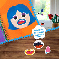 Stick4Ever Jelly Sticker Book, for Kids, Waterproof - Make A Face - image 3