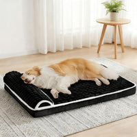 Orthopedic Large Dog Bed Pillow Pet Sofa Bed 36''X24'' Grey – Essentials for Dogs - Black / 42"L x 28"W x 3.5"Th