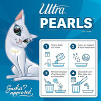 Ultra Pearls Premium Cat Litter - 99.9% Dust Free, Low Tracking, Soft on Paws, Fragrance Free - 15 Lbs. Total (3pk of 5 Lbs.)