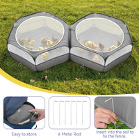 Pawaboo Small Animal Playpen, Waterproof Portable Pet Cage Tent - T-Classic Gray / 2 - image 4