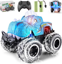 Calefwe amphibious RC monster truck with brick-built shell and gesture control watch