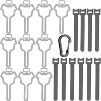 Dog Poop Bag Holder, Waste Bag Holder, Dog Poop Bag Carrier - Gray / 10 Count (Pack of 1)