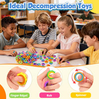 Fidget Toys Sensory Rings for Kids: 12 Pack Finger Spinner Rings - 50pcs - image 2