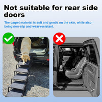 Dog Ramp for Car Truck and SUV Dog Stairs for Large Dogs Folding Pet - Wide 6 Steps - image 3