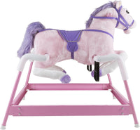 Happy Trails Spring Rocking Horse, 29” x 11” x 25” - Pink - image 2