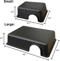 Plastic Reptile Hide Box for Leopard Geckos, Snakes, Lizards - Large - image 3