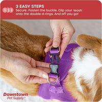 Downtown Pet Supply Step in Dog Harness for Teacup Dogs & Cats No Pull - X-Large / Purple - image 4