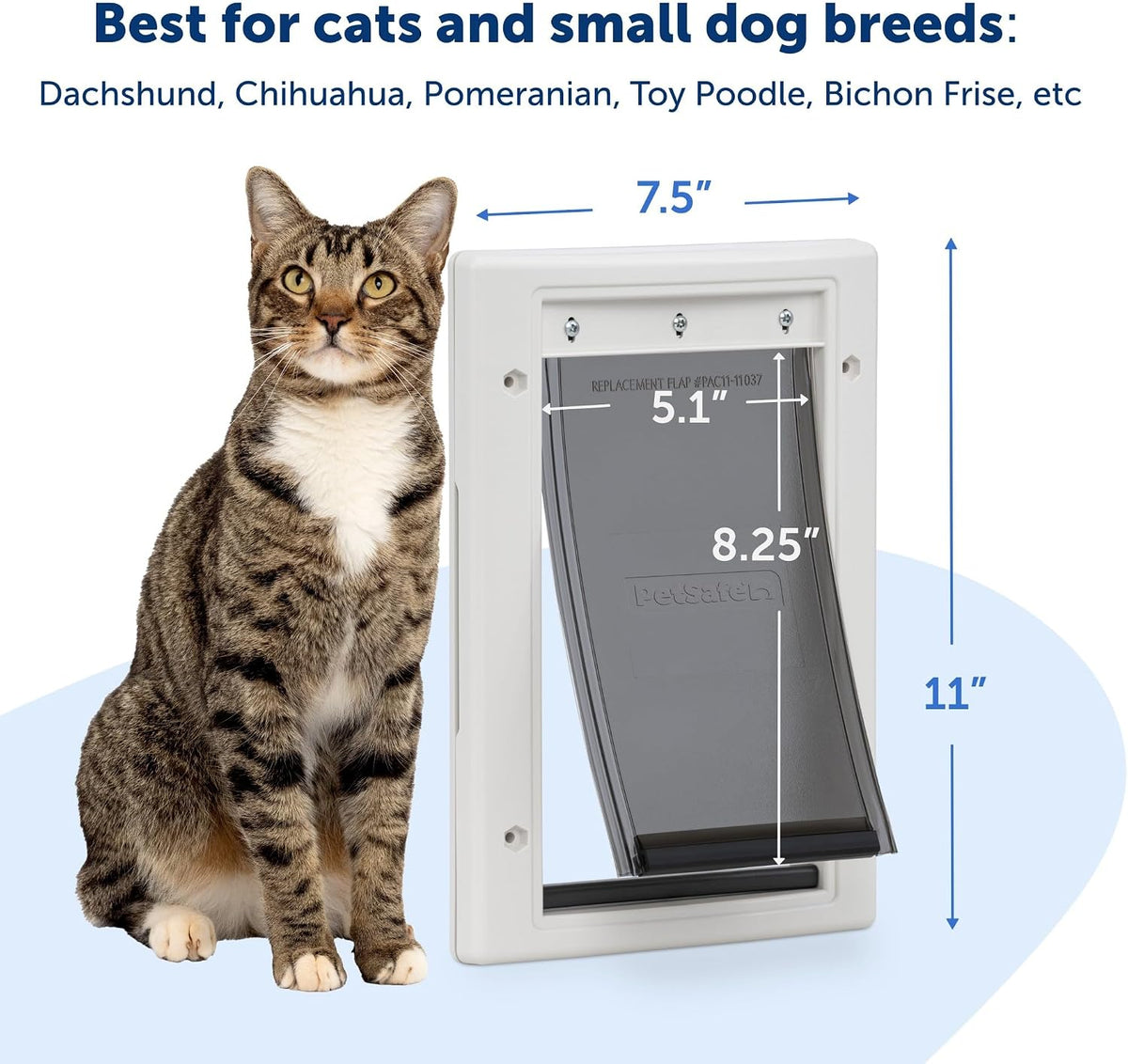 PetSafe Plastic Dog & Cat Door, Pets Up to 40 lb, Paintable - Small - image 2
