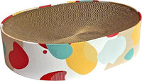 Cat Scratcher Lounge Bed - Lounge Couch for Indoor Cats Oval Shape 17"x13" Long Lasting Furniture