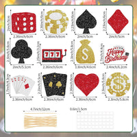Adecortalk fall cupcake toppers, 48 glitter pumpkin, leaf and turkey picks in 8 designs - view 26