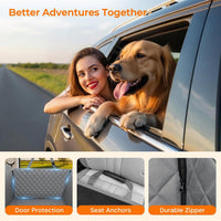 URPOWER Dog Car Seat Cover for Back Seat - Grey / XL - 60" Length - image 4