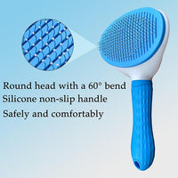 Pet Gromming Kit Nail Clipper&Hair Brush for Dog&Cat Brush Self Cleaning Slicker Brush with Release Button, Dog Shedding Brush for Cat Grooming Comb Rabbit Nail Clipper with Nail File Dog Claw Trimmer