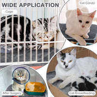 2 Pack Self Warming Cat Bed Thermal Pet Mat - 16 x 20 inches / Gray - image 4