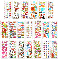 Puffy 3D Sticker for Kid & Toddler 500+ Variety Pack Cute Scrapbook - Girl Style